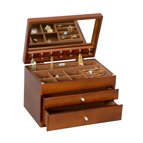 Mele and Co Brisbane Wooden Jewelry Box