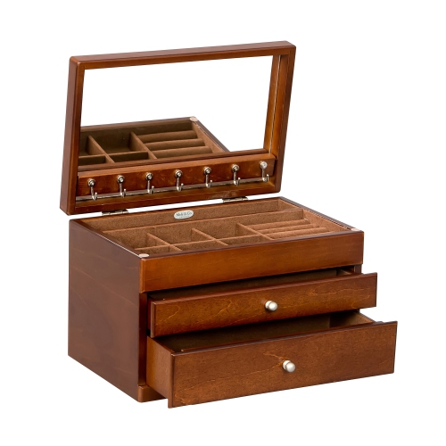 Mele and Co Brisbane Wooden Jewelry Box