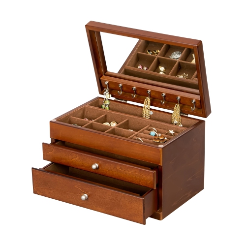 Mele and Co Brisbane Wooden Jewelry Box