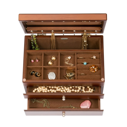 Mele and Co Brisbane Wooden Jewelry Box