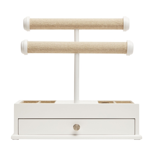 Gunther Mele et Co Ivy – Coffret à bijoux et barre rigide en blanc