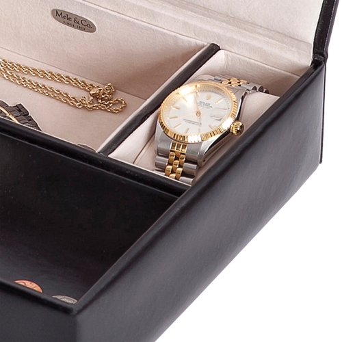 Mele and Co Carson Men's Dresser Top Valet Jewelry Box