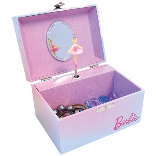 Mele and Co Barbie Children's Musical Ballerina Box with Unicorn Design