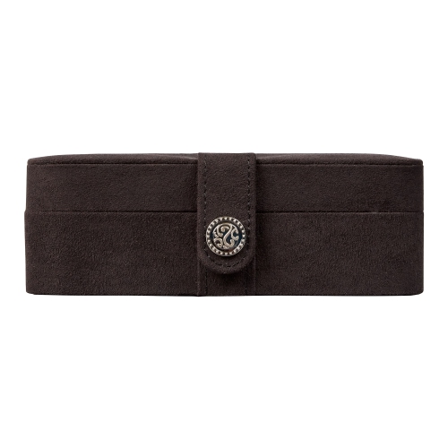 Mele and Co Giana Plush Jewelry Box with Lift Out Tray