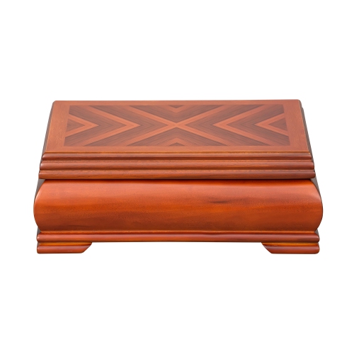 Mele and Co Carmen Wooden Jewelry Box in Walnut Finish