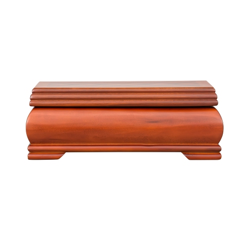 Mele and Co Carmen Wooden Jewelry Box in Walnut Finish