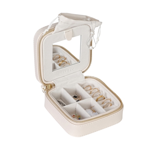 Mele and Co Stow and Go Vegan Leather Travel Jewelry Case