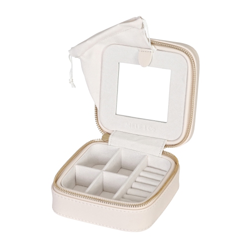 Mele and Co Stow and Go Vegan Leather Travel Jewelry Case