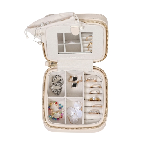 Mele and Co Stow and Go Vegan Leather Travel Jewelry Case