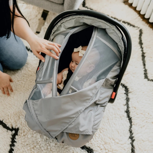 Petit Coulou Summer Cover for Infant Car Seats - Drizzle