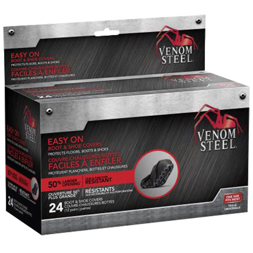Medline Venom Steel Easy on Boot & Shoe Covers - 12 Pairs