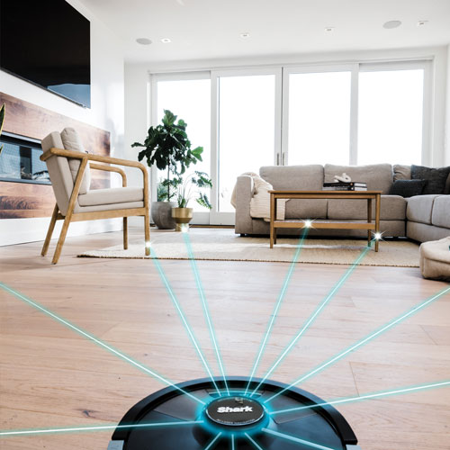 Aspirateur robot Wi-Fi à vidage automatique 2-en-1 Matrix Plus et vadrouille sonique de Shark - Noir