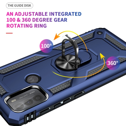 XCRS Dual-Layer Slim Design Armor Protection Cover, Built-in Magnetic Ring with Kickstand Case for Motorola Moto G Play 6.5 inch