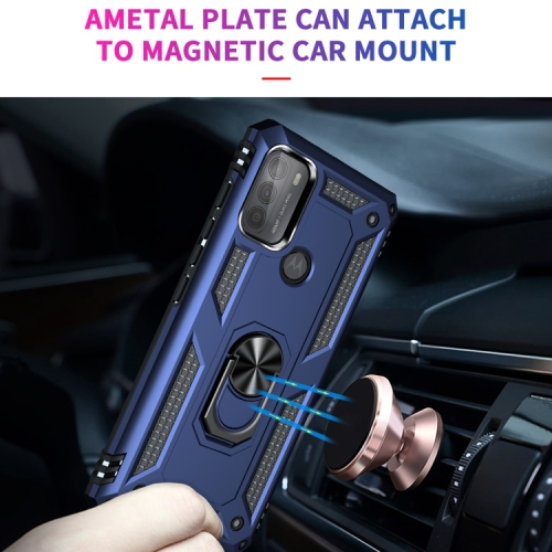 XCRS Dual-Layer Slim Design Armor Protection Cover, Built-in Magnetic Ring with Kickstand Case for Motorola Moto G Play 6.5 inch
