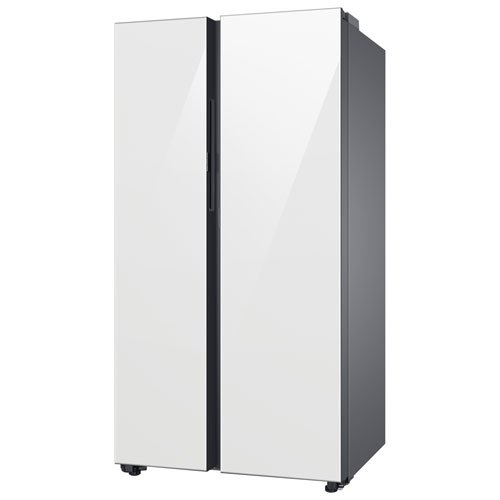 Samsung Bespoke 36" 22.6 Cu. Ft. Side-By-Side Refrigerator w/ Water Dispenser - White