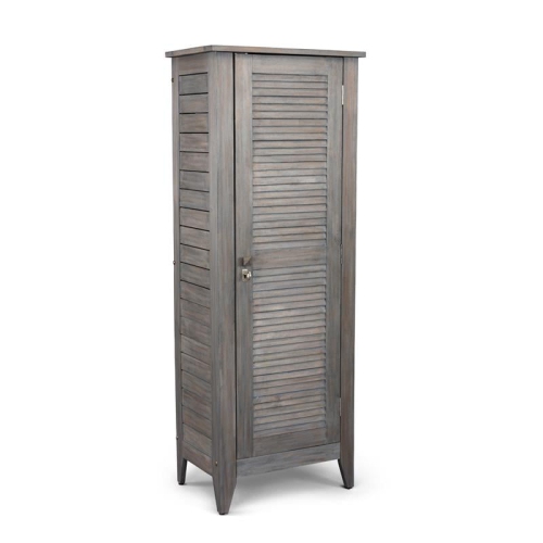 Homestyles Maho Wood Storage Cabinet in Gray