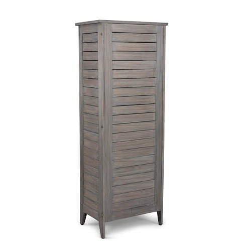 Homestyles Maho Wood Storage Cabinet in Gray