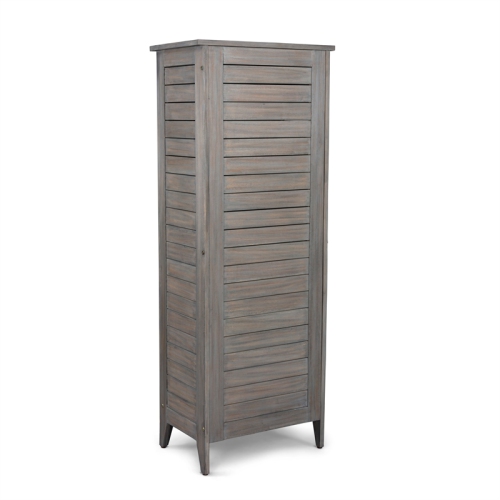 Homestyles Maho Wood Storage Cabinet in Gray