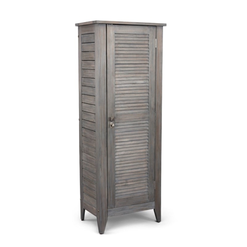 Homestyles Maho Wood Storage Cabinet in Gray