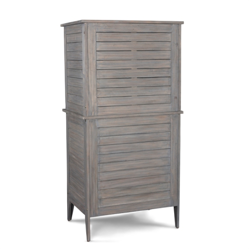 Homestyles Maho Wood Storage Cabinet in Gray