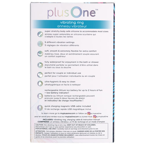 plusOne Vibrating Ring - Teal