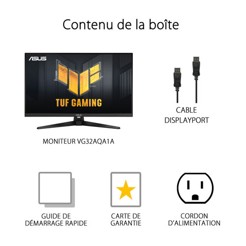 ASUS TUF 31.5" WQHD 1440p 170Hz 1ms VA LED FreeSync Gaming Monitor (VG32AQA1A)