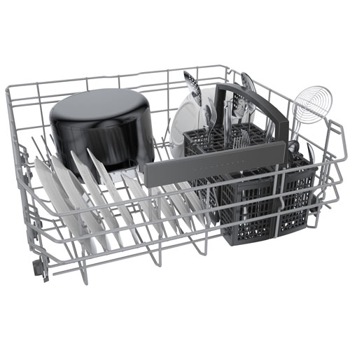 Bosch 800 Series 24" 42dB Built-In Dishwasher with Stainless Steel Tub & Third Rack - Stainless Steel