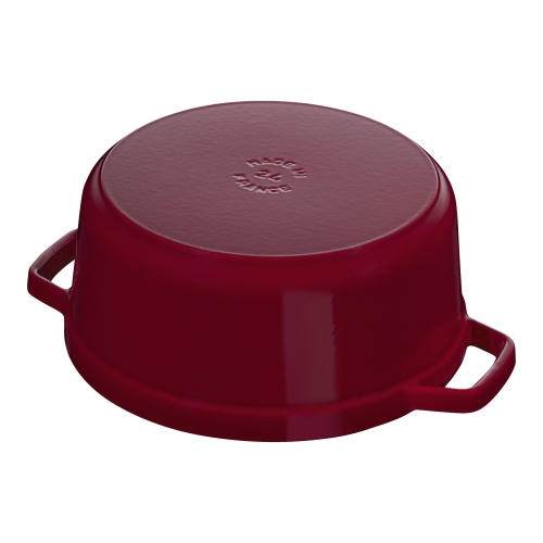 STAUB La Cocotte 3.7 L Cast Iron Round Cocotte, Bordeaux