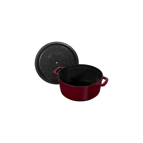 STAUB La Cocotte 3.7 L Cast Iron Round Cocotte, Bordeaux