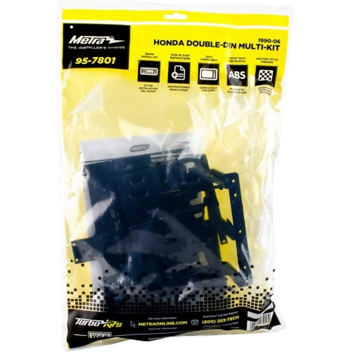 Trousse d’installation double DIN 95-7801 pour véhicules Acura/Honda/Isuzu sélectionnés de 1990-2004