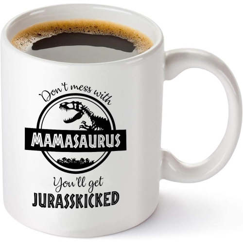 Don't Mess with Mamasaurus You'll Get Jurasskicked Floral Style Stainless  Steel Tumbler