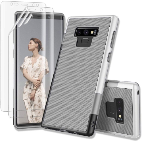 Gamemi Galaxy Note 9 Case with 2 Pack Soft Screen Protector, Galaxy Note 9 Cover, One-Piece Anti-Slip Rugged Soft TPU