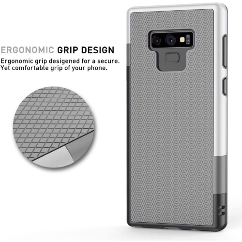 Gamemi – Étui pour Galaxy Note 9 avec 2 protecteurs d’écran souples, étui pour Galaxy Note 9, étui en TPUR souple antidérapant robuste en une pièce