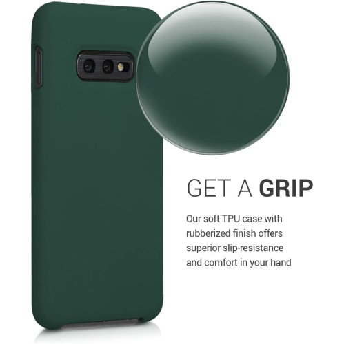 TPU Silicone Case Compatible with Samsung Galaxy S10e - Case Slim Phone Cover with Soft Finish - Moss Green