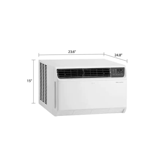 LG 12 000 BTU BTU Dual Onverter Smart Window Air Climatiner refroidit 550 m². Ft. avec éloigné, Wi-Fi activé
