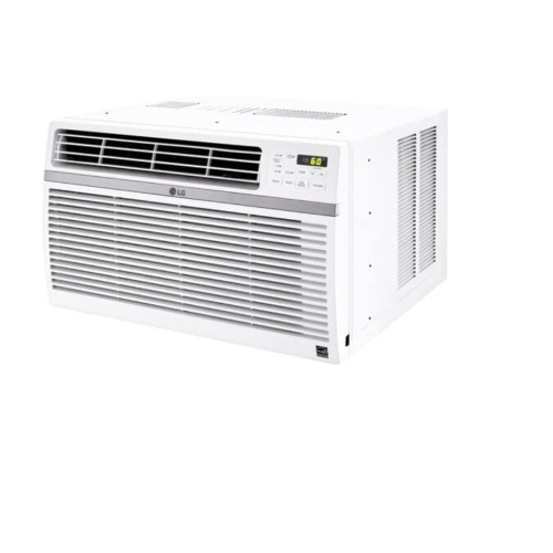 Climatiseur de fenêtre LG 8 000 BTU, refroidit 350 pieds carrés., silencieux, avec télécommande, 3 vitesses de refroidissement et de ventilation,115