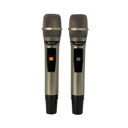 Le SYSTÈME de haut-parleurs KARAOKÉ et CINÉMA MAISON 2.1 CANAUX PK-2.1 de REONonic est fourni avec un microphone sans FIL et un haut-parleur