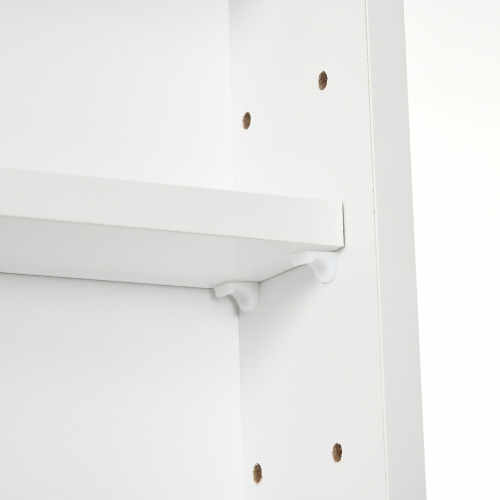 HOMCOM – Armoire de présentation murale à 5 tablettes Storey, présentoir en verre à liqueur, armoire vitrée avec 2 portes en verre et 4 tablettes