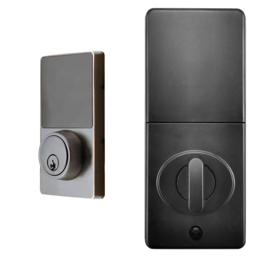 Black Home Smart Door Lock with WiFi, Keypad, 2 keys, Remote