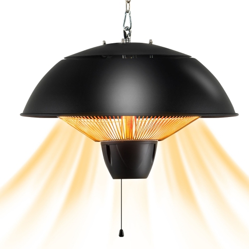 Image 1 of 9.. Gymax 1500W Electric Outdoor Hanging Patio Heater w/ IPX4 Waterproof