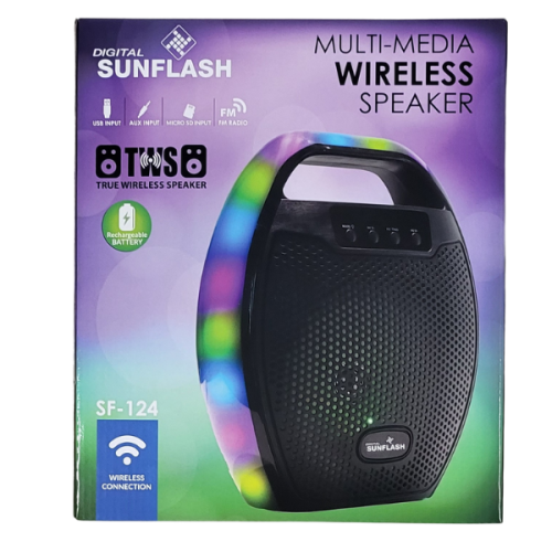 Digital sunflash portable cheap wireless dj speaker