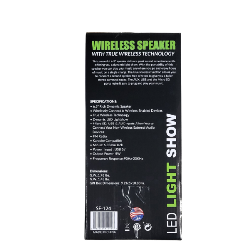 Digital Sunflash SF-124 TWS Multi-Media Wireless Speaker