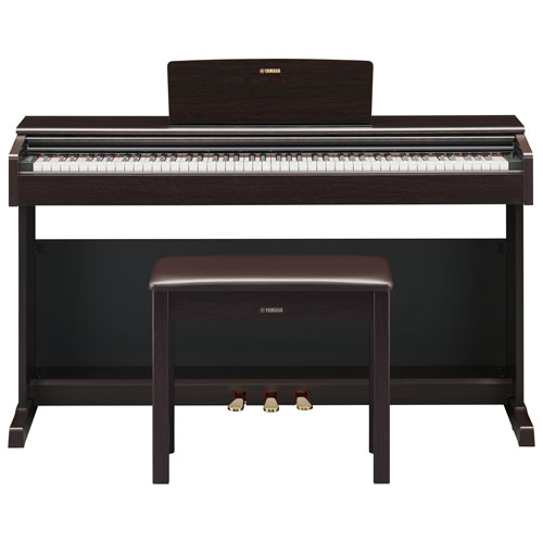 Yamaha ARIUS Standard 88-Key Weighted Hammer Action Digital Piano w/ Stand, Bench & 3 Pedals- Rosewood