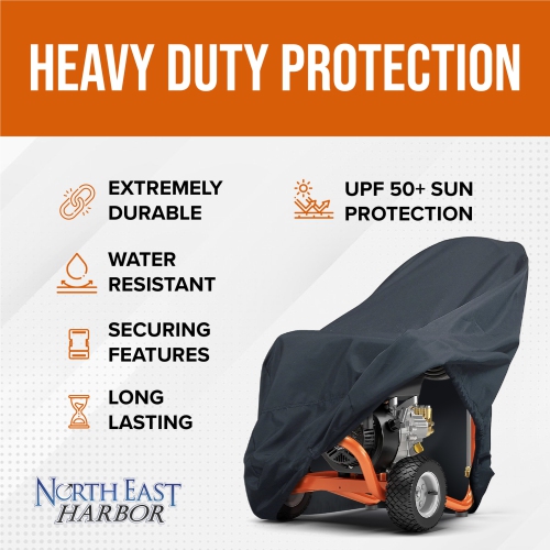 Pressure Washer Cover Outdoor Power Washer Cover 600D Oxford Heavy Duty Waterproof Pressure Washer Accessories Universal Fit Equipment Covers