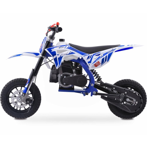 Zipper dirt bike mini moto 50cc à essence pour enfants - Bleu