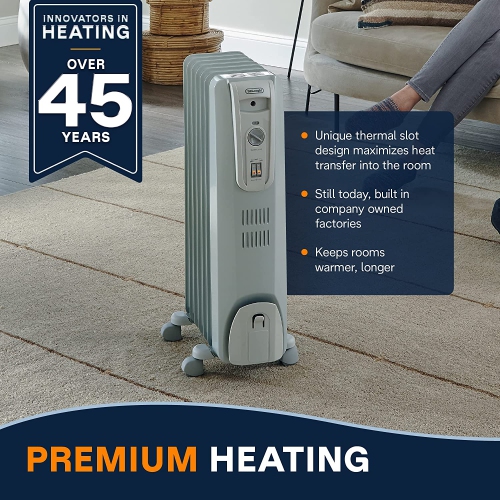 DeLonghi Oil-Filled Radiator Space Heater