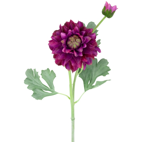 Real Touch™ Mulberry Purple Dahlia Artificial Floral Sprays, Set of 6 - 23"