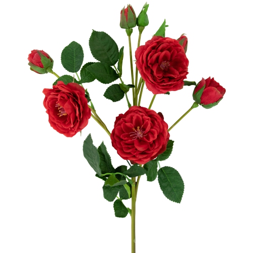Real Touch™ Red Artificial Camellia Rose Floral Sprays, Set of 6 - 23"
