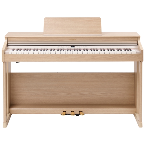 Roland Piano numérique RP701 avec support et banc - Chêne clair