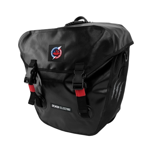 Demon Electric Waterproof Bicycle Rear Seat Bag Durable Luggage Pannier Bag Set High Capacity Storage Bags for Bikes and E-Bikes
